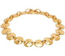 Gold Medium Circle Link Bracelet