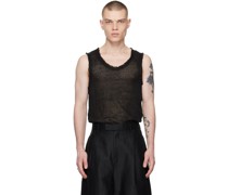 Black Sheer Tank Top