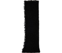 Black Loop Knit Scarf