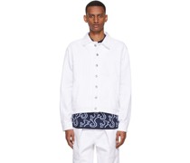 White Hippocampus Denim Jacket