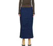 Indigo Emanuel Denim Maxi Skirt