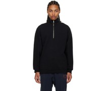 Black Jojo Zip Sweater
