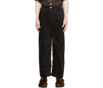 Black Cotton Trousers