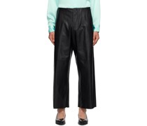 Black No.249 Leather Pants