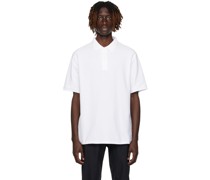 White Two-Button Polo