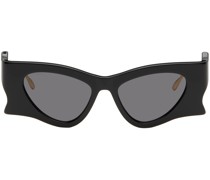 Black & Gold Cat-Eye Sunglasses