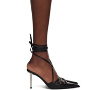 Black Rococo Tie Heels