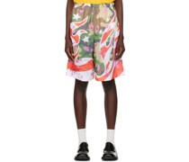Multicolor Flame Shorts
