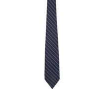 Navy & White Grenadine Tie