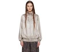Taupe Fringe Track Jacket