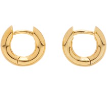 Gold Tiny Bagel Hoop Earrings