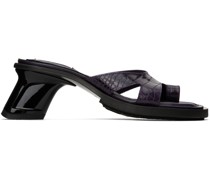 Purple Ava Heeled Sandals