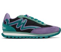 Purple & Green 'The Jogger' Sneakers