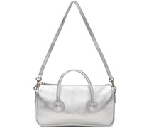 Silver Zipper Small Crinkle Bag