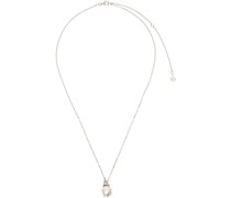 SSENSE Exclusive Silver Pearl In Heat Necklace