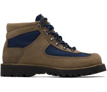 Brown & Navy Feather Light Boots