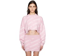 Pink Cropped Sweater