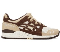 Brown & Off-White Gel-Lyte III OG Sneakers