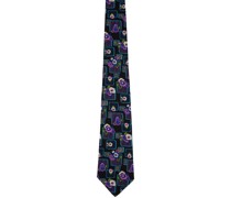 SSENSE Exclusive Black Flower Tie