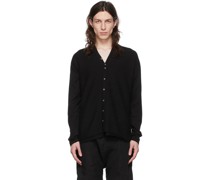 Black Cotton Cardigan