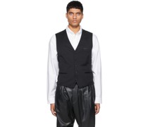 Black Suit Waistcoat