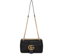 Black Medium GG Marmont 2.0 Shoulder Bag