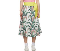 Multicolor Hotel Olympia Edition Palm Frond Midi Skirt