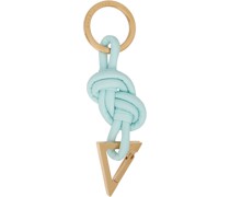 Blue Knotted Keychain