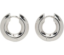 Silver Large Bagel Hoops