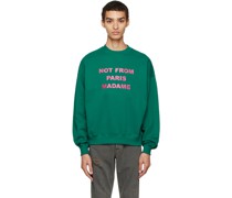 Green 'Le Sweat Slogan' Sweatshirt