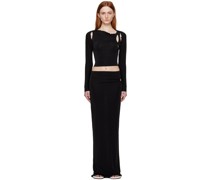SSENSE Exclusive Black Camisole & Midi Skirt Set