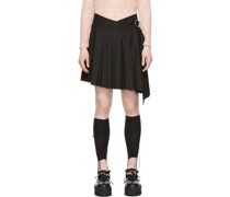 Black Waterfall Miniskirt