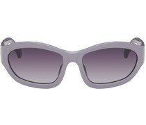 Purple Linda Farrow Edition Goggle Sunglasses