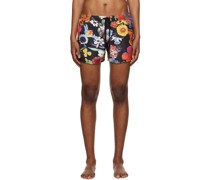 Multicolor Floral Swim Shorts