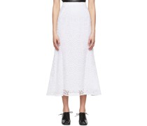 White Ivetta Midi Skirt