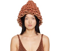 Tan Asymmetric Beach Hat