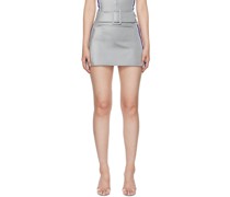 Gray Magnet Miniskirt