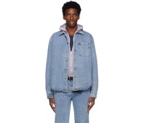 Blue Acid Wash Denim Shirt