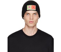 Black Patch Beanie
