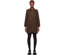 Brown Aurelia Denim Minidress