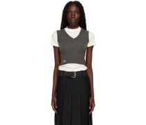 SSENSE Exclusive Gray V-Neck Vest