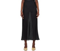 Black Dydine Maxi Skirt