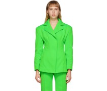 Green Sculptural Blazer