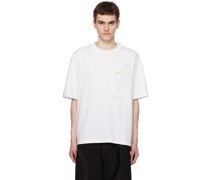 White Paneled T-Shirt