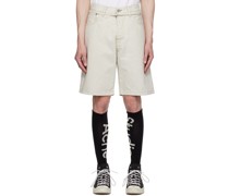 Off-White Relaxed-Fit Denim Shorts