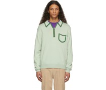 Green Sweet Memory Knit Polo