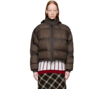Brown Wisewool Edition Puffer Jacket