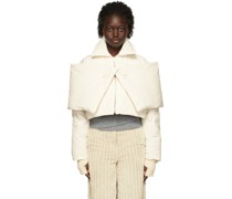 Off-White Cropped Down Jacket