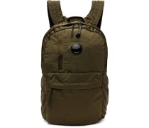 Khaki Nylon B Backpack