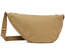 Beige Small Slouchy Banana Pouch